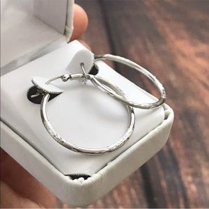 New Sterling silver hoops earrings